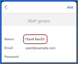 Airmail - Add Account - Name