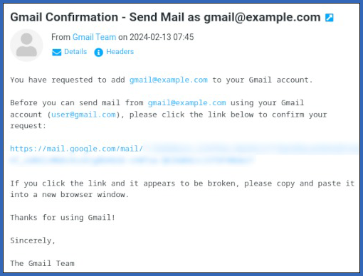 Gmail - Sample verification message